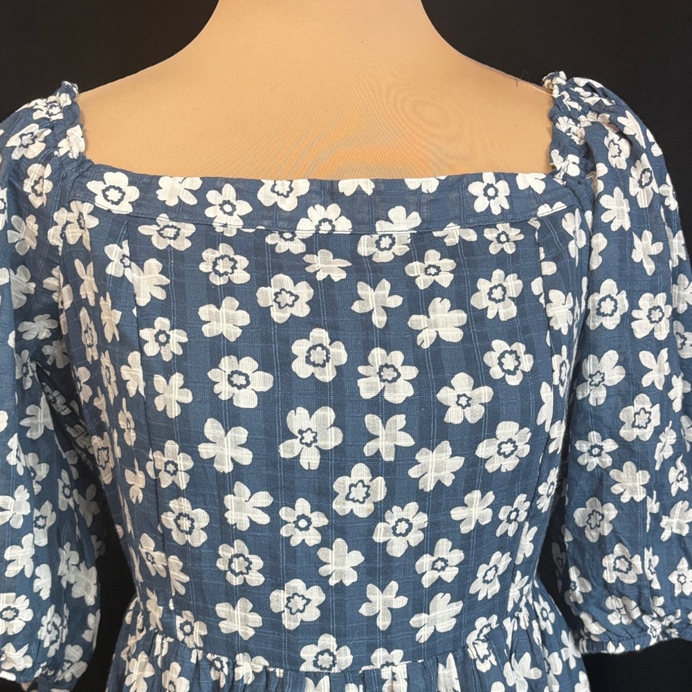 American Eagle Outfitters Blue Floral Mini Dress - Picture 2 of 6